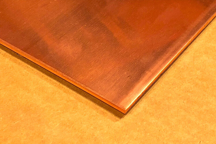 New 110 Copper Sheet 1/2 Hard H02 .040 Thick x 12.0 Wide x 24.0 Length 2XI-1862ZR Warranity by KolotovichTool